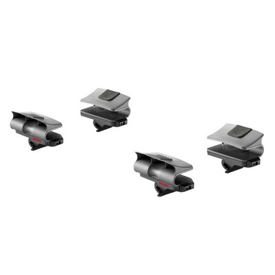 YAKIMA, EvenKeel Saddle Style Rooftop Mounted Metal Boat Rack for Vehicles with 24 Inch Minimum Crossbar Spread, Black, Set of 4
