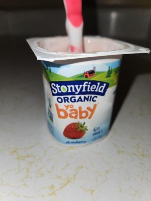 Stonyfield Organic Yobaby Apple & Blueberry Whole Milk Baby Probiotic ...