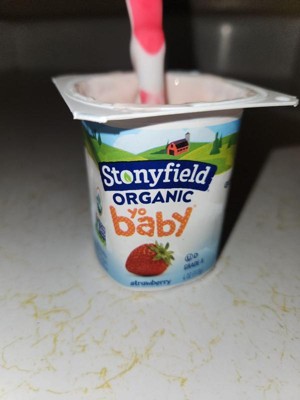 Stonyfield Organic YoBaby Whole Milk Baby Yogurt Cups, Apple