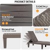 VINGLI Outdoor Chaise Lounge Chair, Waterproof 5-Position Adjustable Recliner, Easy Assembly Patio Sun Lounger for Pool Garden Yard - 4 of 4