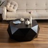NicBex Modern 38.2" Octagonal Coffee Table with Three-Dimensional Embossed Designfor Living Room - 3 of 4