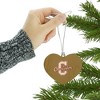 College of Charleston Secondary Heart Love Wood Christmas Tree Holiday Ornament - 3 of 3