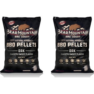 Bear Mountain BBQ Premium All Natural Oak Wood Smoker Pellets for Smoker Grill, Outdoor Gas, Charcoal, and Electric Grill, 40 Pounds (2 Pack) - 1 of 4