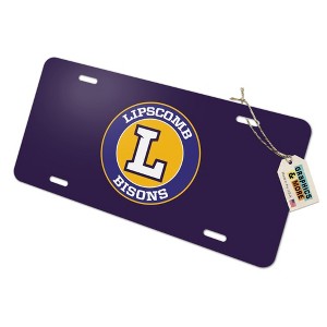 Lipscomb Secondary Logo  Novelty Metal Vanity Tag License Plate - 1 of 4