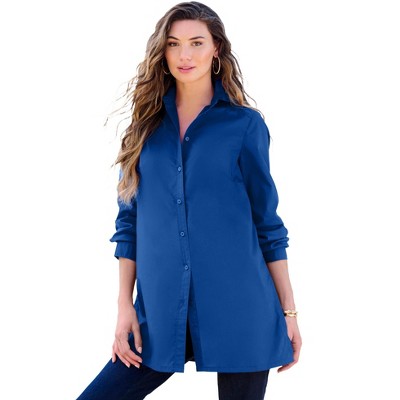 Roaman's Women's Plus Size Kate Tunic Big Shirt