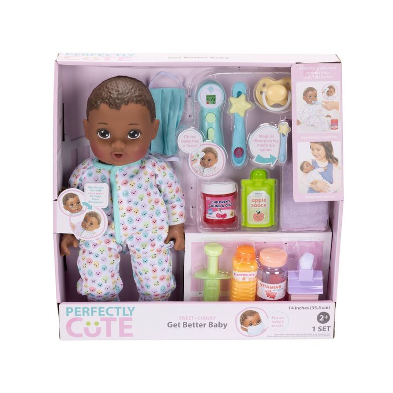 Perfectly Cute Get Better Baby Doll - Brown Hair/Brown Eyes, 3 of 10