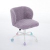 Ridstar Adjustable Swivel Home Office Chair with Metal Base-Purple - 2 of 4