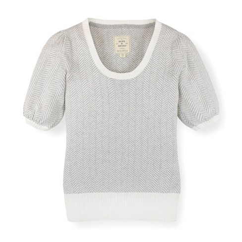 Hope u0026 Henry Women's Short Puff Sleeve Sweater, Womens, Small : Target