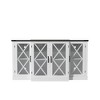 Vynxaria Farmhouse TV Stand with Storage, 63" Entertainment Center, Wooden Media Console with Adjustable Shelves - 3 of 4