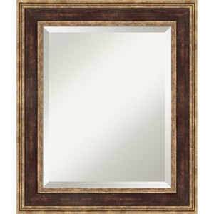 Amanti Art Ridge Beveled Framed Bathroom Vanity Wall Mirror - 1 of 4