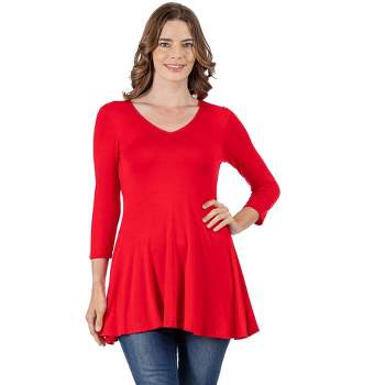 Red Tunic Tops