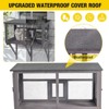 Aivituvin Wooden Cat Window Catio | Waterproof Roof-AIR7016 - 2 of 4