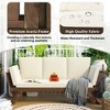 Sapphtopaz Adjustable Outdoor Patio Sofa, Acacia Wood Expandable Outdoor Daybed, Patio Chaise Lounge, Outdoor Sofa with Water-Resistant Cushions - 2 of 4
