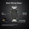 ELEGRP 30-Watt 3-Port Type C & Dual Type A USB Duplex Outlet Smart Chip High Speed Charging Wall Plate Included, Black (2-Pack) - 4 of 4