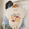 Simply Sage Market Women's Abstract Flowers Short Sleeve Graphic Tee - 3 of 4