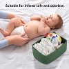 Aoibox Small Woven Rope Storage Baskets Green 4 Pack Mini Decorative Closet Organizer for Towels Baby Nursery Shelf - 4 of 4