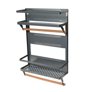 Metal Magnetic Organizer with Paper Towel Holder - 1 of 4