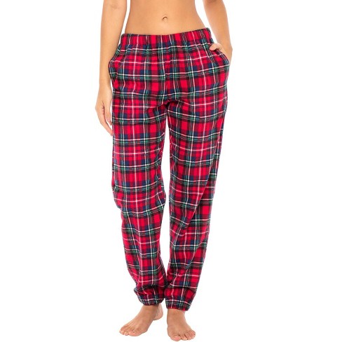 Alexander Del Rossa Women's Flannel Pajama Pants, Joggers Blue Red And ...