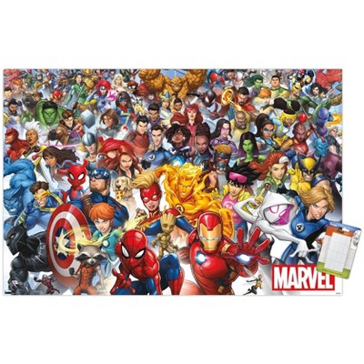 Trends International Marvel Comics The Marvel Lineup 2023 Unframed Wall ...