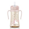 Grosmimi PPSU Straw Cup with Flip Top - 10oz (300ml) Stage 2 Straw - 3 of 4