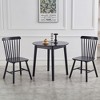 NicBex Set of 4 High Back Windsor Dining Chairs Armless Accent Side Chairs with Wood Legs for Home Kitchen - 4 of 4