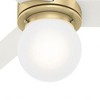 Hunter Fans Allison 1 - Light in  Modern Brass - 3 of 4