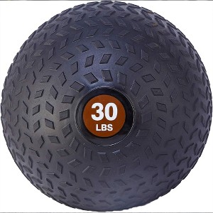Fitvids 30 Pound Weighted Medicine Ball for Home Gym Training and Fitness, Brown - 1 of 4