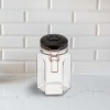 Amici Pet Bernese Glass Treats Canister, 40 oz. , Clear w/ Black Lid - 4 of 4