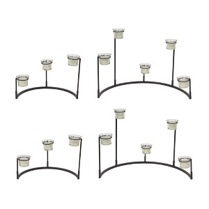 Tiered Votive Candle Stand – 12"H – Set of 4 for Mantels and Tables By Melrose - 1 of 3