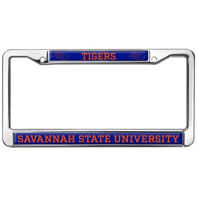 Savannah State University Mascot Full Size Standard License Plate Metal Frame
