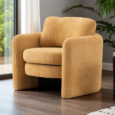 Rounded Corner Modern Chair with Ergonomic Design, Multifunctional