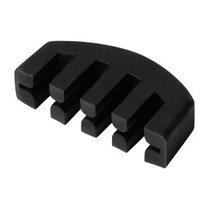 Unique Bargains Heavy Rubber Acoustic Violin Musical Muter Black 1 Pc - 1 of 4