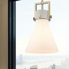 Newton Cone - 1 Light Stem Hung Pendant In Industrial Style-13.63 Inches Tall and 10 Inches Wide - 2 of 2