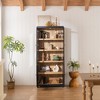 NicBex Modern Tall Bookshelves Dining Room Cabinet with Storage & Glass Doors and Adjustable Shelves,Display Buffet Cabinet for Living Room - 4 of 4