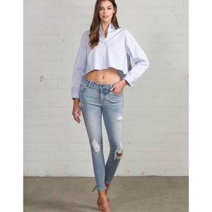 Women's Mid Rise Ankle Skinny Jean - Insane Gene - 1 of 3