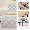 Homhougo Full Size Bed Frame with 4 Storage Drawers, Upholstered Platform Bed Frame with Adjustable Headboard, Diamond Stitched Button Tufted, Grey - 4 of 4