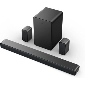 TCL Q Class Premium 5.1 Ch Sound Bar w/ Subwoofer DTS Virtual:X Black Q6510, Refurbished - 1 of 4