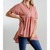 Women's Babydoll Long Tunic - umgee - 2 of 4