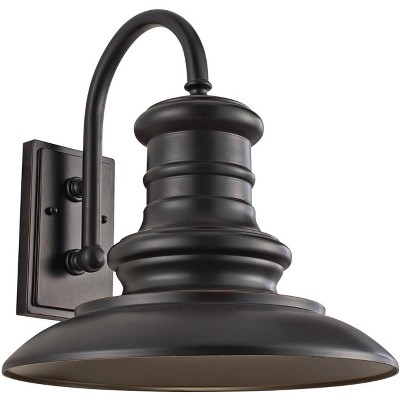 Generation Lighting Redding Station 15" Bronze LED Outdoor Barn Light