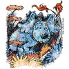 Infant's Dr. Seuss Horton the Elephant Painting  Bodysuit - White - 6 Months - 2 of 3