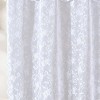 HLC.ME Harper Lace Shower Curtain for Bathroom with Floral Vine Design and Attached Valance – Elegant Victorian Classic Style - 4 of 4