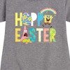Girls' - SpongeBob SquarePants - Hoppy Easter Icons Graphic Short Sleeve Fleece Dress - 2 of 4