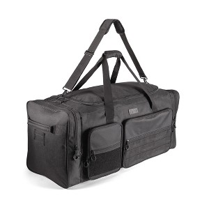 Heavy Duty Extra Large Sports Gym Equipment Travel Duffle Bag W/Adjustable Shoulder Strap & 7 Compartments - 1 of 4
