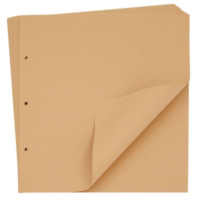Bright Creations 20 Sheets Brown Kraft Paper Refill Pages (10 x 10)