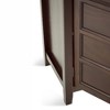 54" Solid Wood Tall Transitional TV Media Stand with Two Central Drawers, Ladder Framed Doors and Cord Management for Living Room and Bedroom - 4 of 4