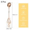 Unique Bargains Stainless Steel Music Note Handle Mini Tableware Coffee Spoons 6 Inch 6 Pcs - 2 of 4