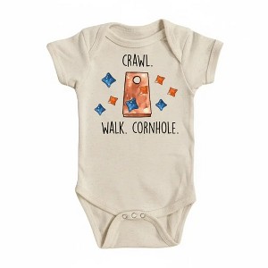 Cornhole Crawl - Baby Boy Girl Clothes Infant Onesie® Funny Cute Newborn GS1 - 1 of 1