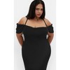 Women's Plus Size Cady Dress - black | CITY CHIC - 3 of 4