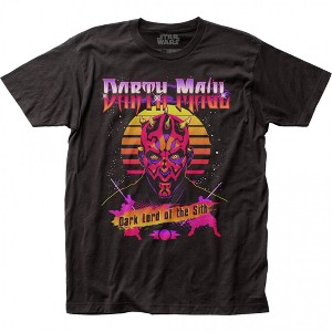 Adult Star Wars Darth Maul Dark Lord of the Sith Neon Retro T-Shirt - 1 of 3