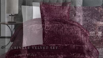 White Twin Velvet 2-Piece Comforter Set